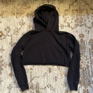 TNA Cropped black hoodie size extra small
